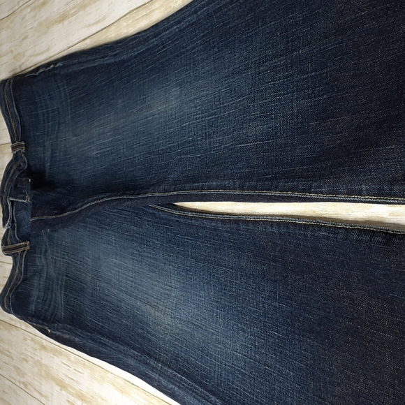 🇺🇸 Blue Cult Bootcut Blue Jeans No Pockets Snap Closure Size 28 - Picture 9 of 16